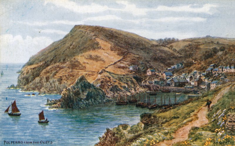 Polperro, Uçurumlardan by Alfred Robert Quinton