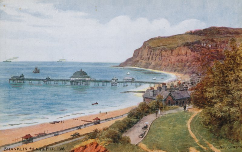 Shanklin Başı ve İskelesi, IW by Alfred Robert Quinton
