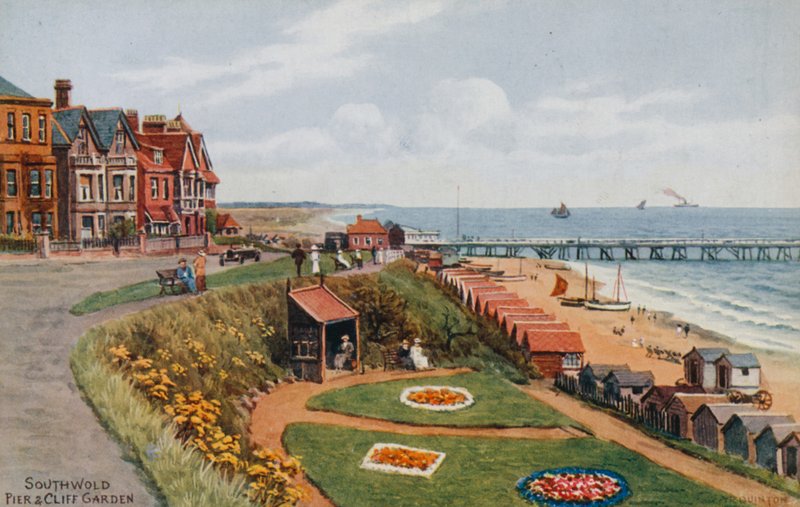 Southwold, İskele ve Cliff Garden by Alfred Robert Quinton