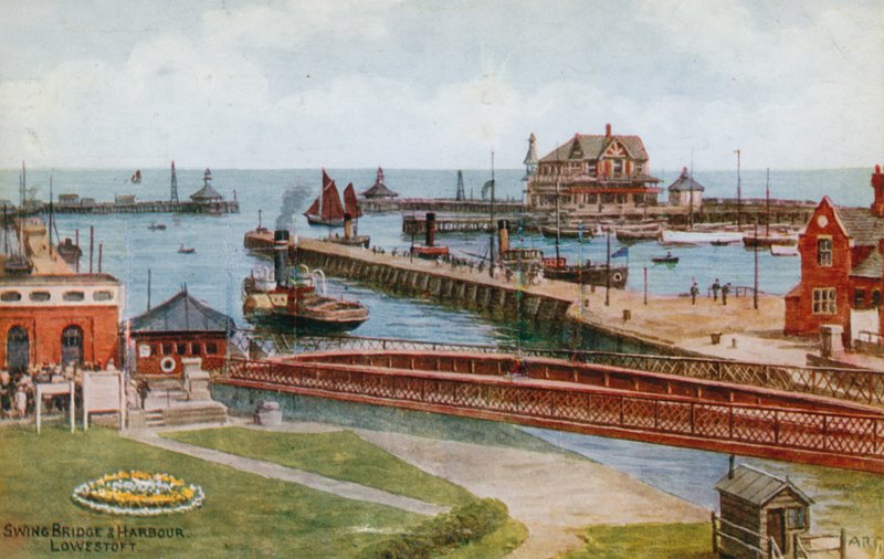 Swing Köprüsü ve Limanı, Lowestoft by Alfred Robert Quinton