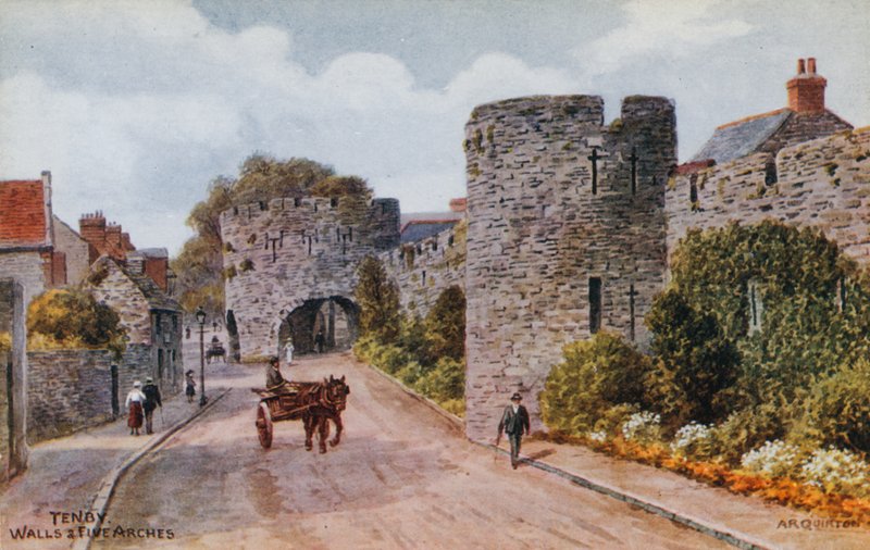 Tenby, Duvarlar ve Beş Kemer by Alfred Robert Quinton