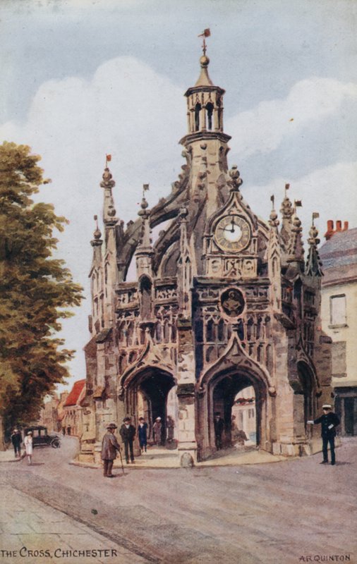 Haç, Chichester (renkli taş) by Alfred Robert Quinton