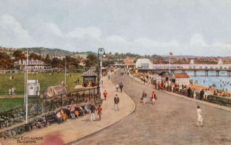 Esplanade, Paignton (renkli taş) by Alfred Robert Quinton