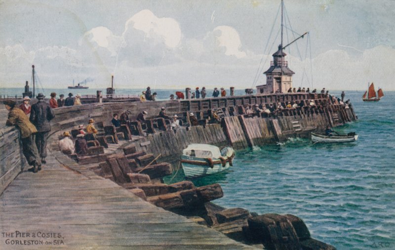 İskele ve Cosies, Gorleston-on-Sea by Alfred Robert Quinton