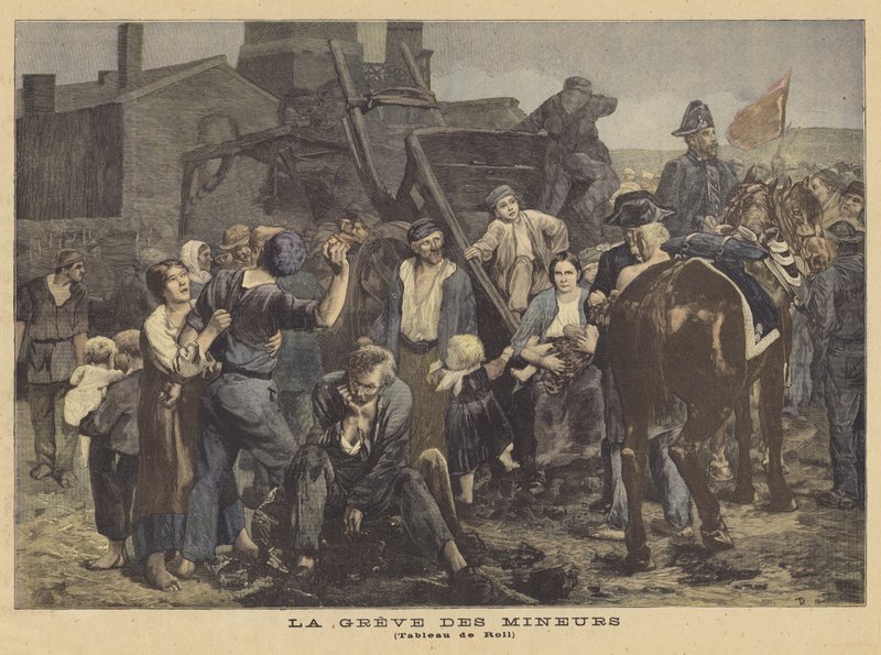 Madenciler Grevi by Alfred Roll