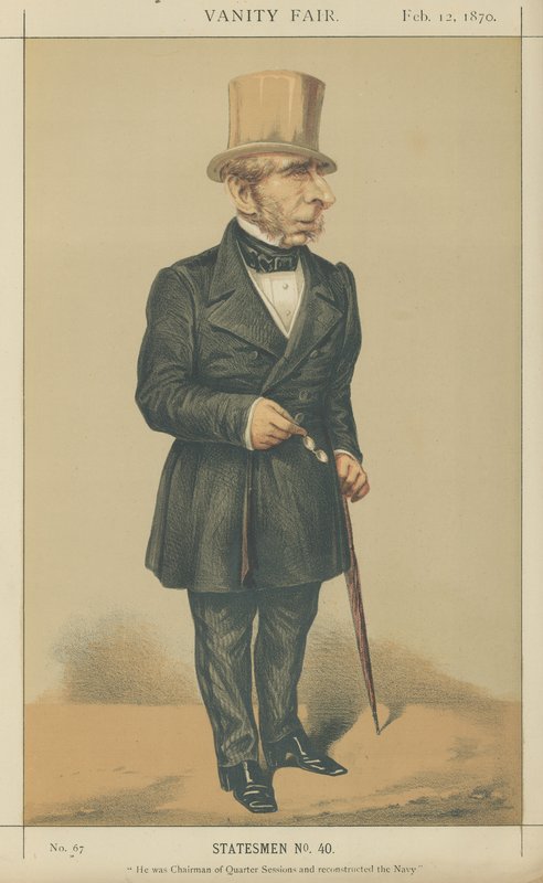 Bay John Somerset Pakington (renkli taş) by Alfred Thompson