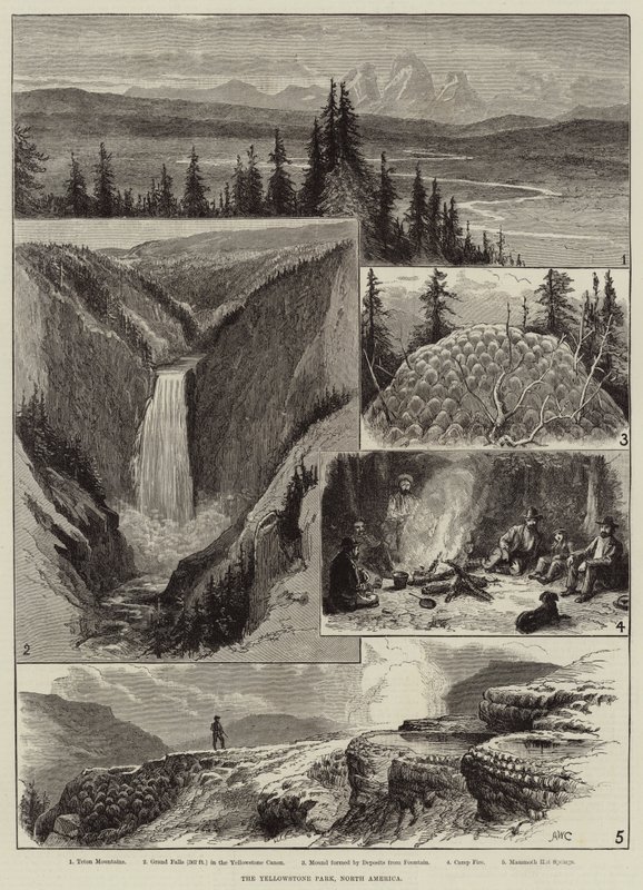 Yellowstone Parkı, Kuzey Amerika by Alfred W. Cooper