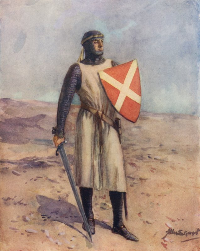 Aziz John Şövalyesi (renkli taş) by Allan (after) Stewart