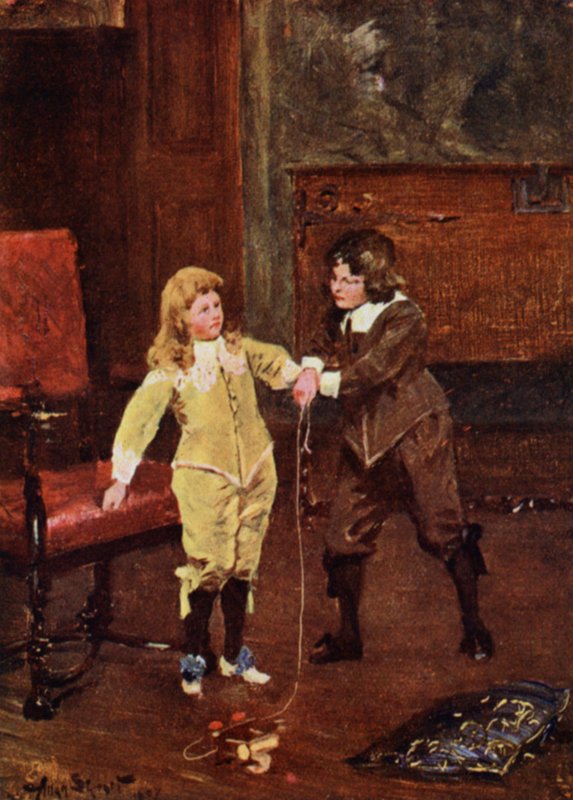 Oliver ve Charles (renkli taş) by Allan (after) Stewart