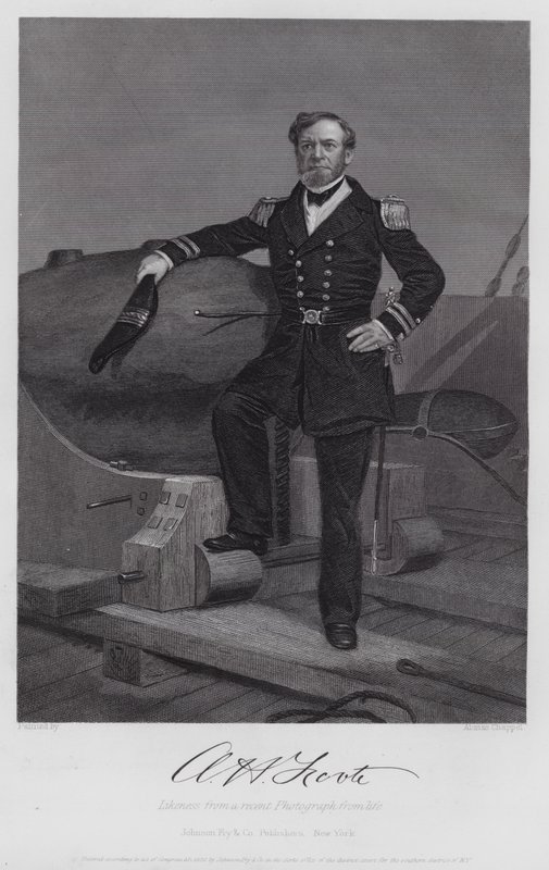Andrew Hull Foote (gravür) by Alonzo (after) Chappel