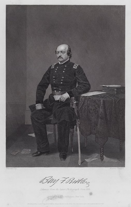 Benjamin F Butler (gravür) by Alonzo (after) Chappel