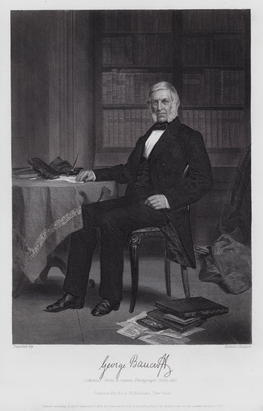 George Bancroft (gravür) by Alonzo (after) Chappel
