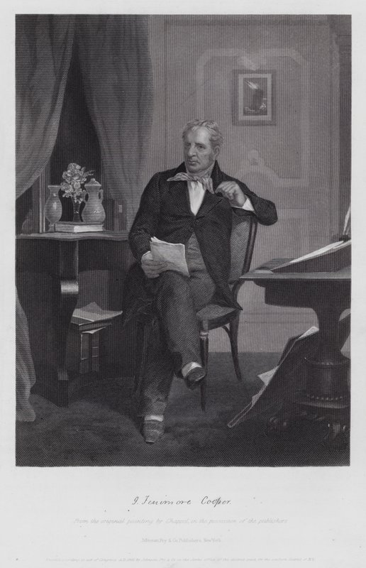 James Fenimore Cooper (gravür) by Alonzo (after) Chappel