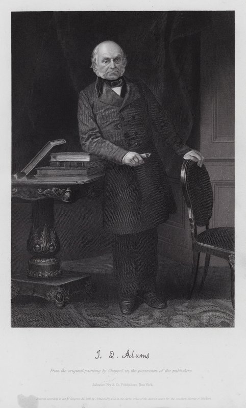 John Quincy Adams (gravür) by Alonzo (after) Chappel