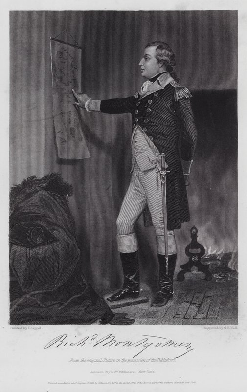 Richard Montgomery (gravür) by Alonzo (after) Chappel