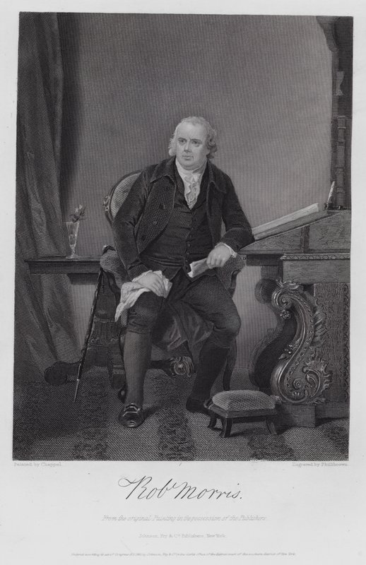 Robert Morris (gravür) by Alonzo (after) Chappel