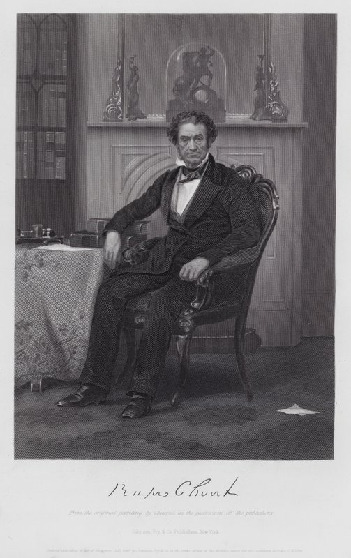 Rufus Choate (gravür) by Alonzo (after) Chappel