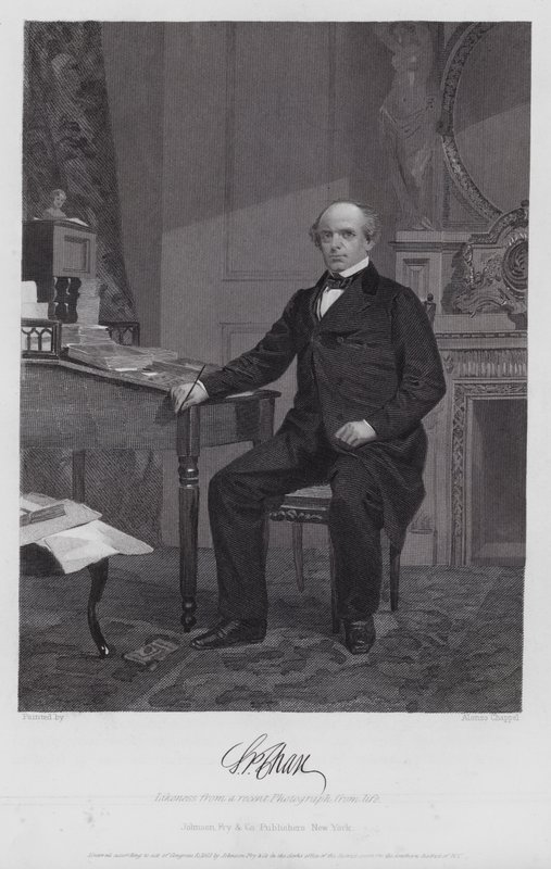 Somon Portland Chase (gravür) by Alonzo (after) Chappel