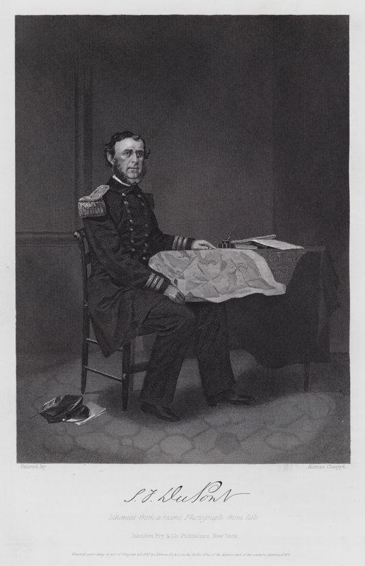 Samuel Francis Dupont (gravür) by Alonzo (after) Chappel