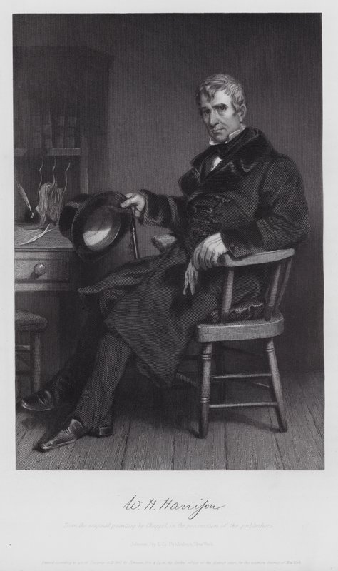 William Henry Harrison (gravür) by Alonzo (after) Chappel