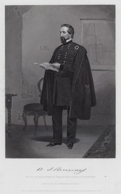 William Stark Rosecrans (gravür) by Alonzo (after) Chappel