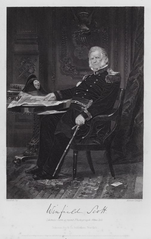 Winfield Scott (gravür) by Alonzo (after) Chappel