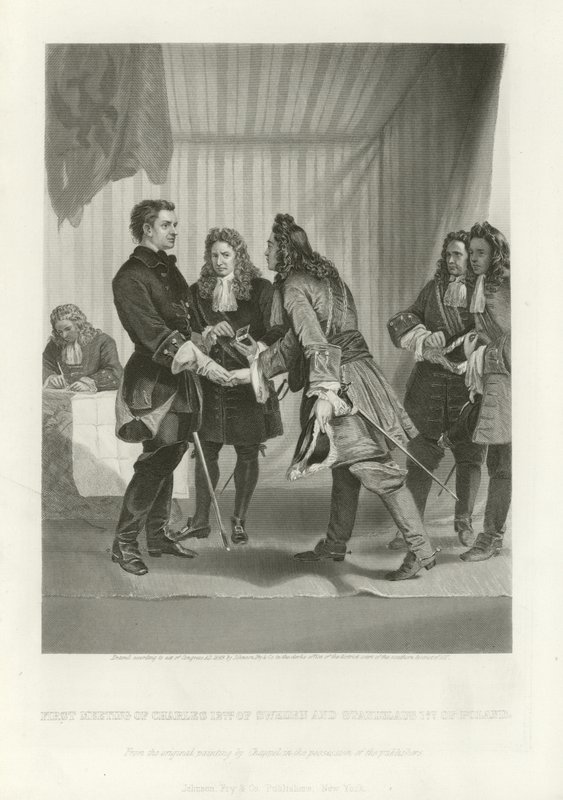 İsveçli Charles ve Stanislau by Alonzo Chappel