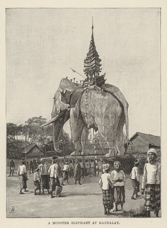 Mandalay'da Bir Canavar Fil by Amedee Forestier