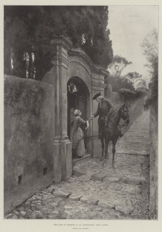 Cimiez yakınlarındaki St Barthelemy'deki Vaat Kapısı by Amedee Forestier