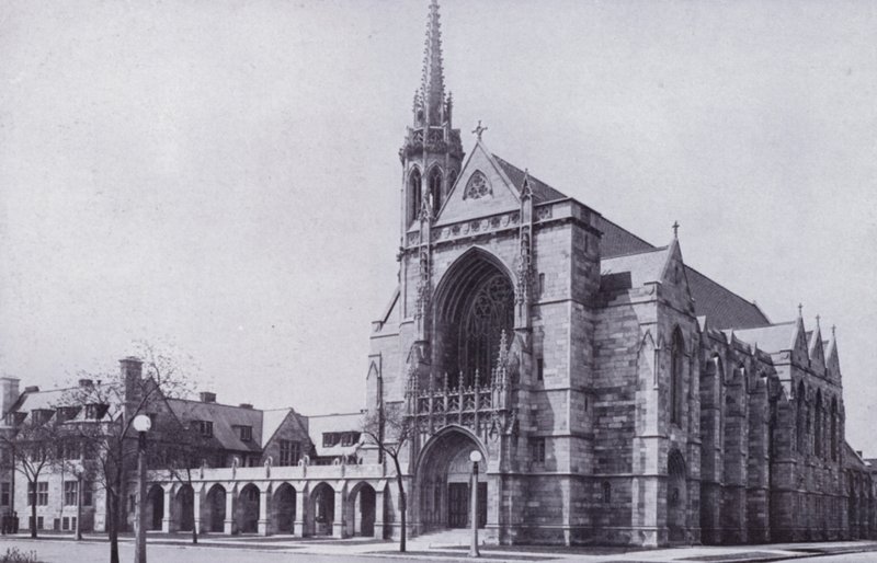Chicago: Fourth Presbyterian Church (b/w photo) by American Photographer (after)
