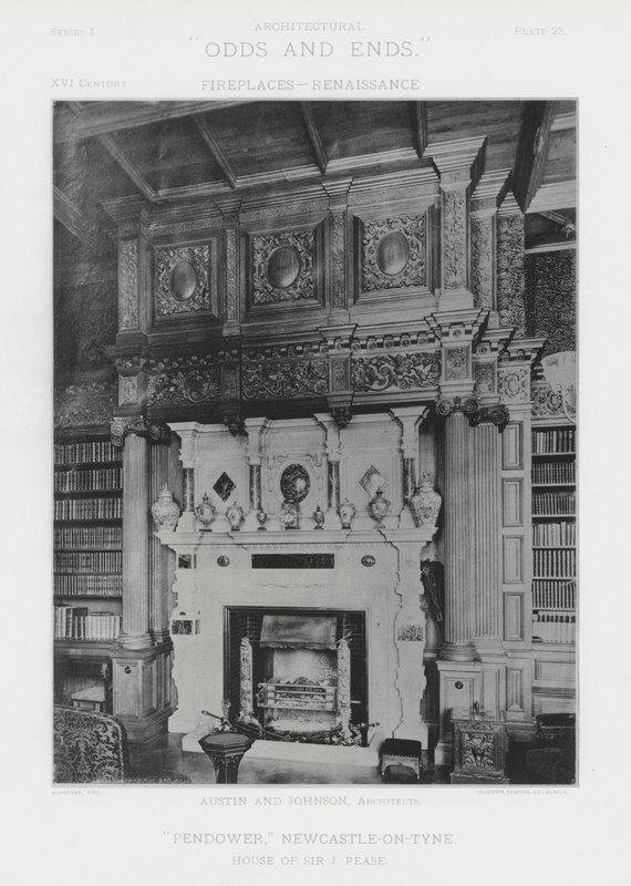 Şömine: "Pendower", Newcastle-on-Tyne (s/b fotoğraf) by American Photographer (after)