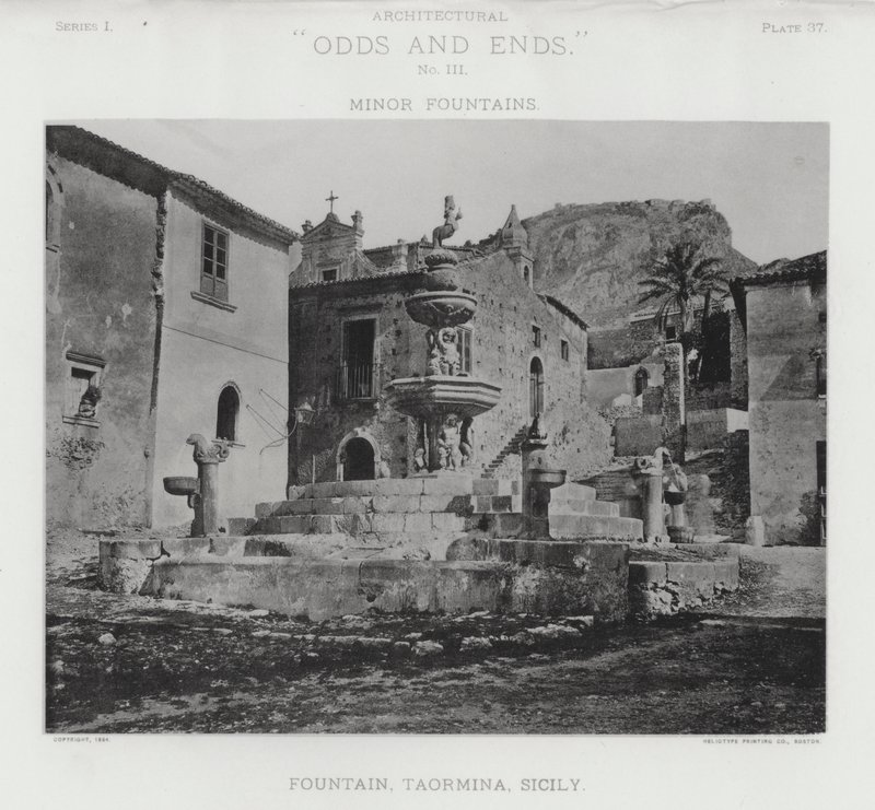 Çeşme, Taormina, Sicilya (s/b fotoğraf) by American Photographer (after)