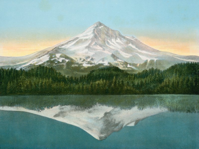 Mount Hood from Lost Lake (photo) by American Photographer (after)