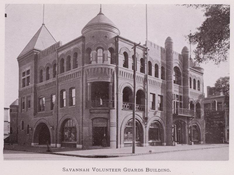 Savannah Gönüllü Muhafızlar Binası (s/b fotoğraf) by American Photographer (after)