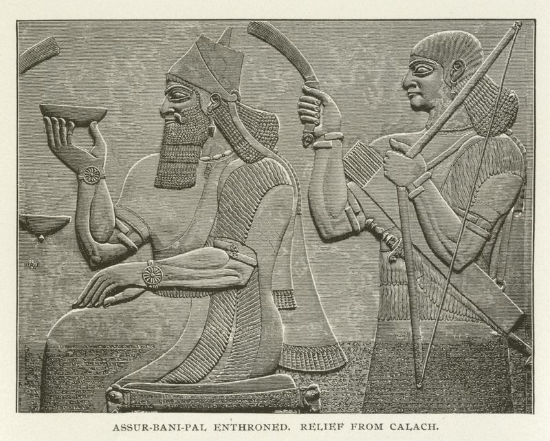 Assur-bani-pal tahta çıktı, Calach