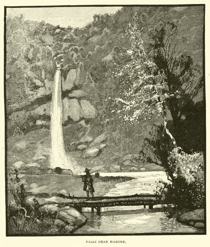 Hakone yakınlarındaki şelaleler by American School