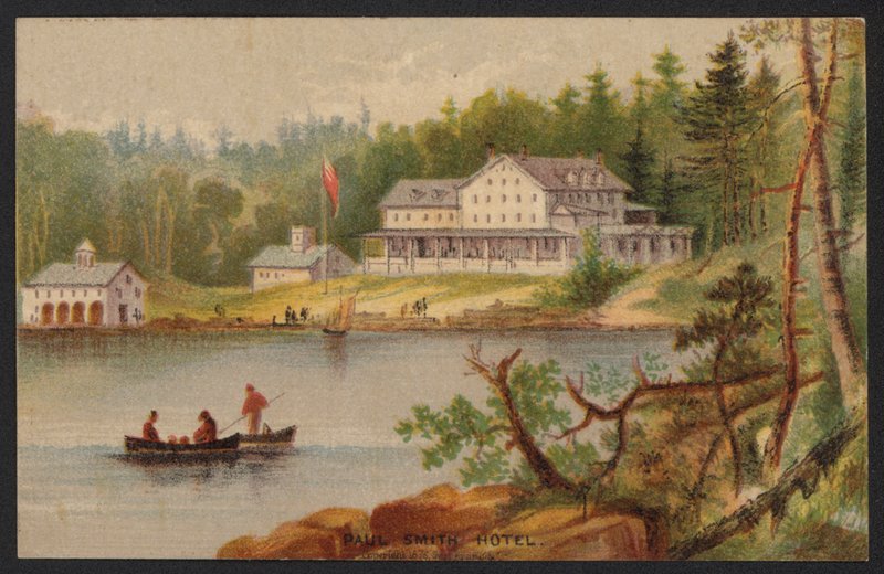 Otel Ticaret Kartı (renkli gravür) by American School
