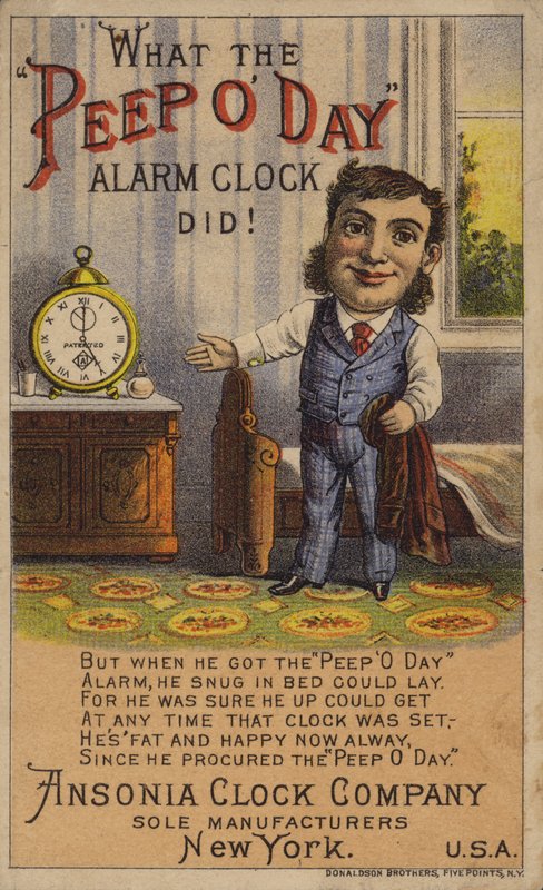 Çalar saati gösteren adam by American School