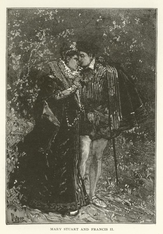 Mary Stuart ve II. Francis by American School