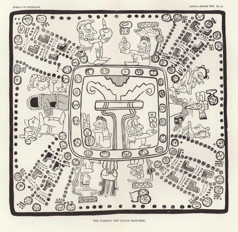 Tableau des Bacab restore edildi by American School