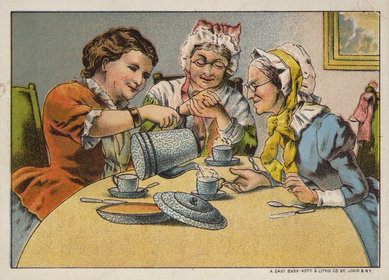 Çay keyfi üç kadın by American School