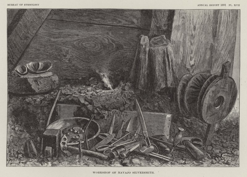 Navajo Silversmith Atölyesi by American School