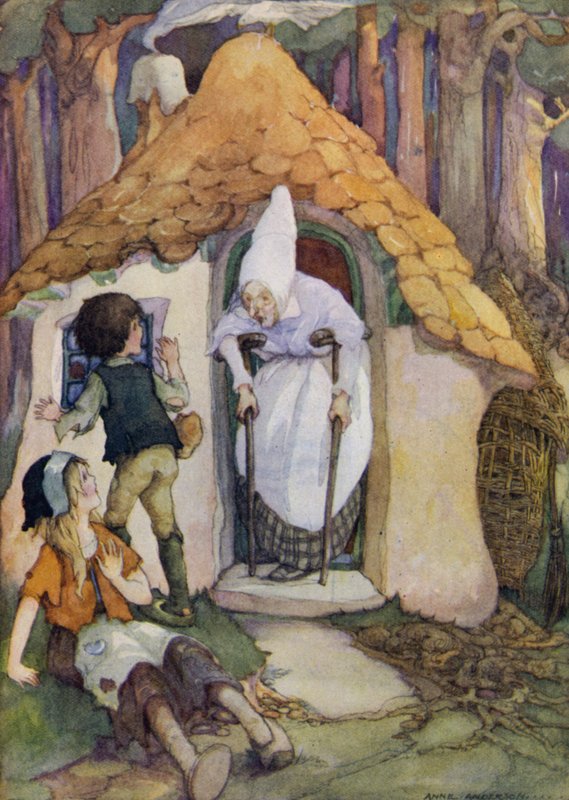 Hansel ve Gretel (renkli taş) by Anne (after) Anderson