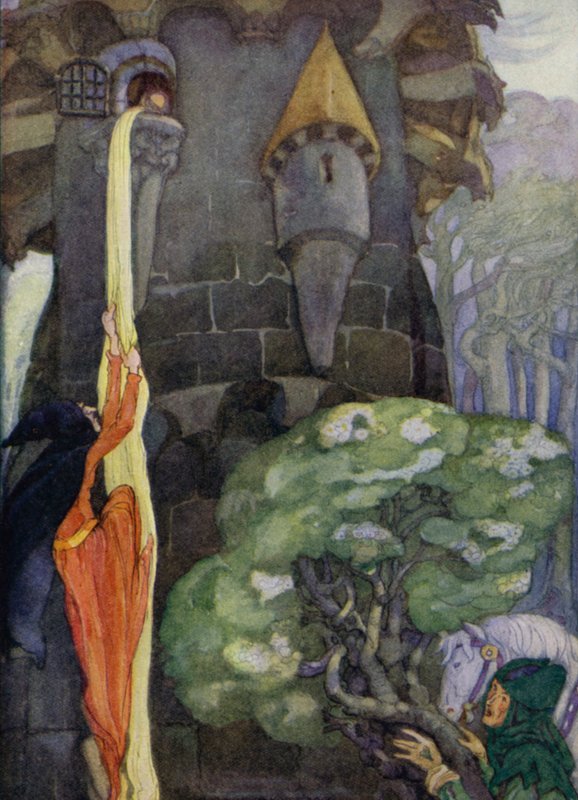 Rapunzel (renkli taş) by Anne (after) Anderson