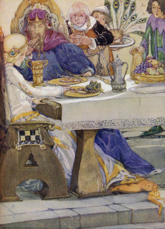 Kurbağa Prens (renkli taş) by Anne (after) Anderson