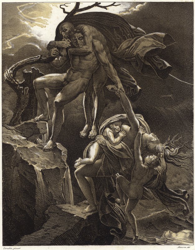 Sahne du Tufan by Anne Louis Girodet de Roucy Trioson