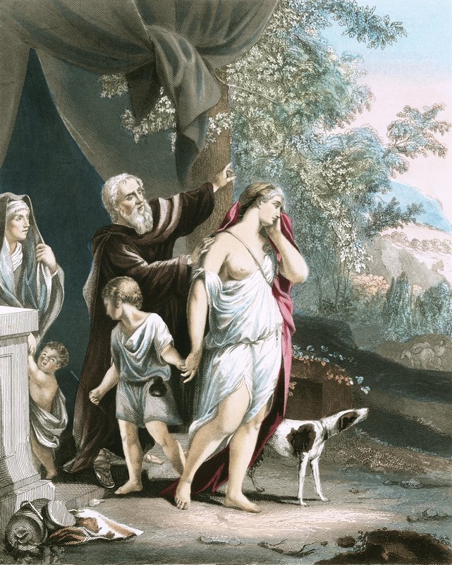 Hacer ve oğlu ayrılıyor by Anthony van Dyck