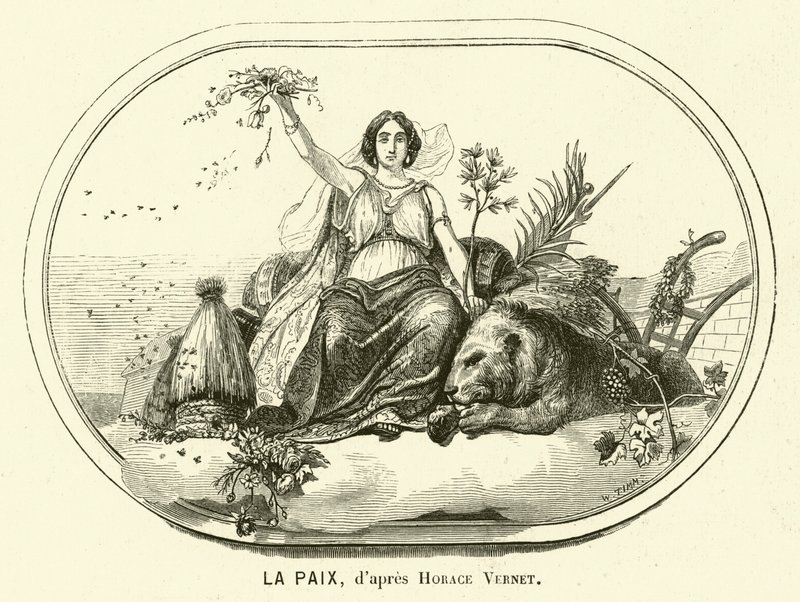Barış (gravür) by Antoine Charles Horace Vernet