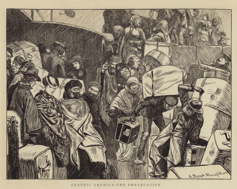 Grafik Amerika, Biniş by Arthur Boyd Houghton
