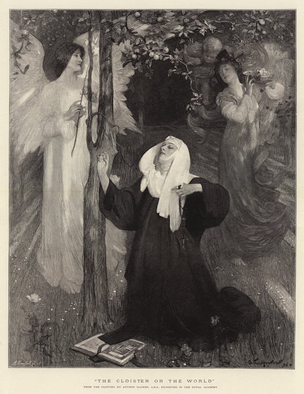 Manastır veya Dünya by Arthur Hacker
